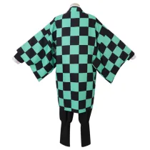 Demon Slayer Kimetsu no Yaiba Tanjirou Kamado Cosplay Costume Kimono Cloak Halloween Party Anime Clothes Uniform Set