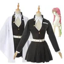 Adult Kids Demon Slayer Kimetsu no Yaiba Anime Kimono Kanroji Mitsuri Cosplay Costume
