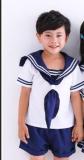 9113 costume kids Navy Sailor uniform Army Suit Kids Girls Dress