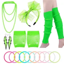 LD651 80s Party Fancy Dress Outfit Costume Accessory Set