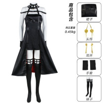 Anime Spy X Family Yor Forger Cosplay Wig Dress Suit Gothic Black Red Skirt Outfit Uniform Yor Briar Earring Long Hair
