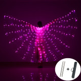 Belly Dance LED Wings Children Performance Fluorescent Butterfly Isis Wings Belly Dancing Bellydance Carnival Led Costumes Shows