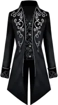 ST003 Men's Steampunk Vintage Tailcoat Jacket Gothic Victorian Frock Uniform