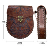 Medieval Viking Mini Bag Coins Retro Bag Pouch Men Women Cosplay LARP Costume Accessories