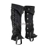 Pirate Boots Covers Medieval Renaissance Steampunk Boots Covers Tops with Studs for Halloween Costume ecowalson