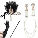 Drop ship 1920s Women Vintage Flapper Gatsby Costume Accessories Set