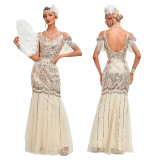 223  Women Vintage 1920s Gatsby Flapper Evening Party Dress  (12pcs custom made No stock)