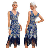 230  Beaded Fringed Great Gatsby Dress  (12PCS CUSTOM MADE)