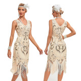 230  Beaded Fringed Great Gatsby Dress  (12PCS CUSTOM MADE)