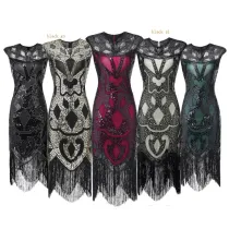 811  Roaring 20s Great Gatsby Dress for Party 1920s vestidos