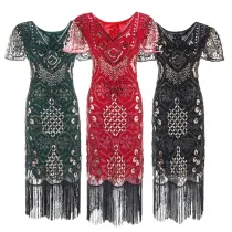 336  Roaring 20s Great Gatsby Dress for Party 1920s vestidos