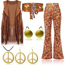 HI-101 Hippie Disco 60s 70s Cosplay Costume