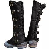 P55 Lace-Up Medieval Pirate Leg Shoes Cover Gaiter