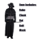 FT22941 Black Plague Doctor CostumeMedieval Steampunk Plague Doctor Bird Mask Halloween Costume