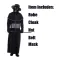 FT22941 Black Plague Doctor CostumeMedieval Steampunk Plague Doctor Bird Mask Halloween Costume