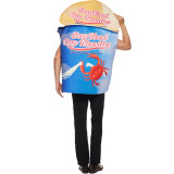 FT27047OS Bowl Noodle Playsuit Fun Seafood Instant Noodle Jumpsuit Party Performance Costume