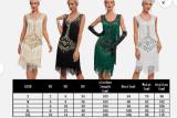 220 20er Jahre Charleston Kleid Pailletten Fransen Flapper Gatsby 20's Damen Kostüm✅  xiji-xiohao (2967)