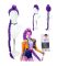 KPOP Demon Hunters Rumi Purple Cosplay Wig Halloween Party Roleplay Wig Heat Resistant Synthetic Wig for Daily