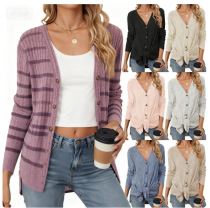 E012 Women's Waffle Knit Tunic Blouse Tie Knot Henley Tops Loose Fitting Bat Wing Plain Shirts
