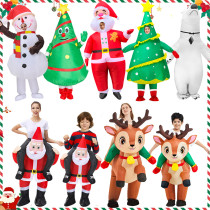 E020 Christmas Inflatable Costume Santa Claus Snowman Gingerbread Tree Costume
