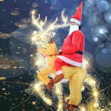 E014 Christmas Funny Inflatable Costumes Gingerbread Man Santa Claus
