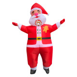 E014 Christmas Funny Inflatable Costumes Gingerbread Man Santa Claus