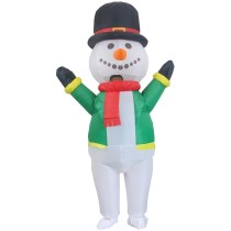 E017 Christmas Funny Inflatable Costumes Gingerbread Man Santa Claus Elk Snowman Costume