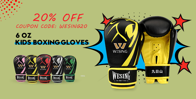 Wesing Boxing gloves with headgear sets boxing Martial Arts training equipments
