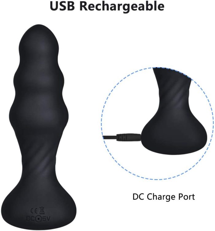 Cob Thrusting Anal Vibrator, Vibrating Anal Sex Toy with 7 Powerful Back Forth Thrusting Patterns Thruster for Anal Sex