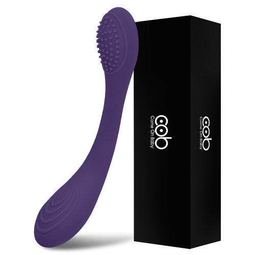 Double Ended Clitoral and G-Spot Vibrator with 10 Powerful Modes, Cob Bendable Couple Vibrator Rechargeable Adult Sex Toys for Solo or Couple