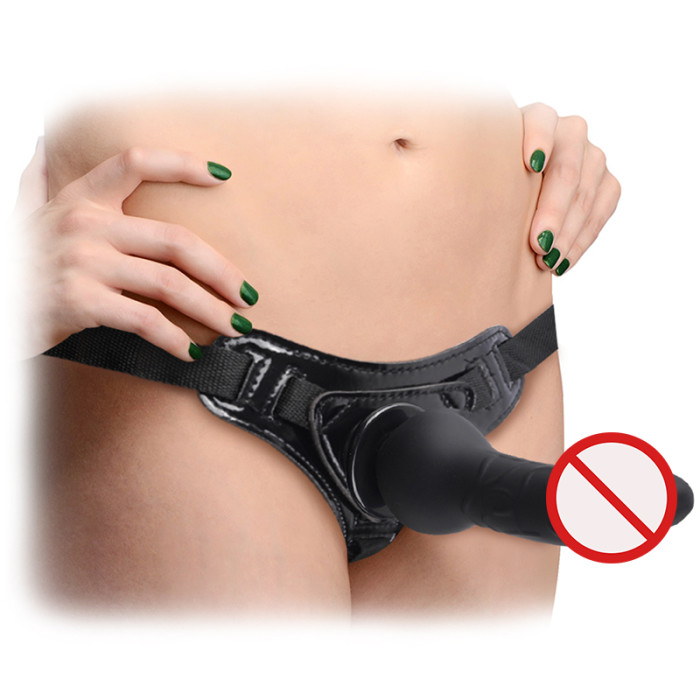Cob Adjustable Strap-0on Harness Bondage With Dildo
