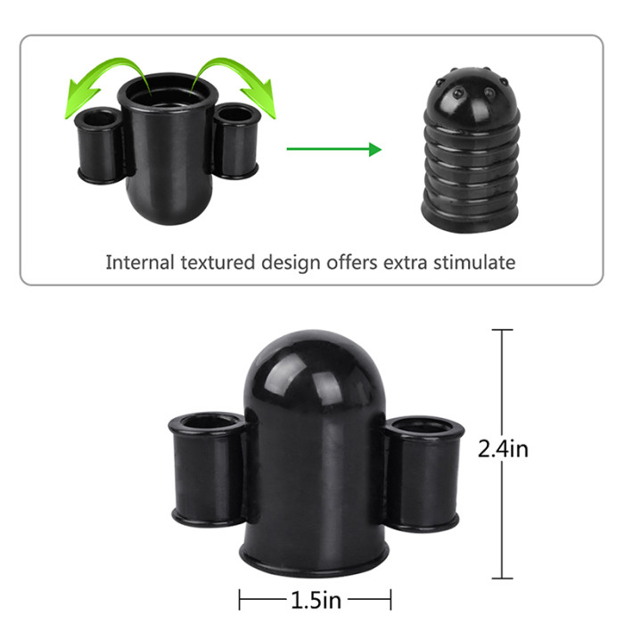 Cob Dual Penis Vibrator Glans Massager Vibrating Penis Head Teaser Male Masturbator Multi-Speed Bullet Vibrators Sex Toys