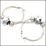 Stainless Steel Choker with Earring Set as Collar Wearing s002925