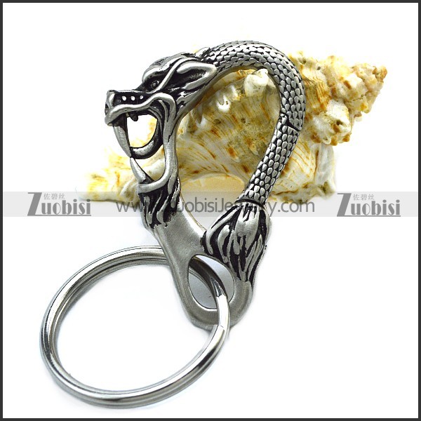 Stainless Steel Dragon Key Ring k000068