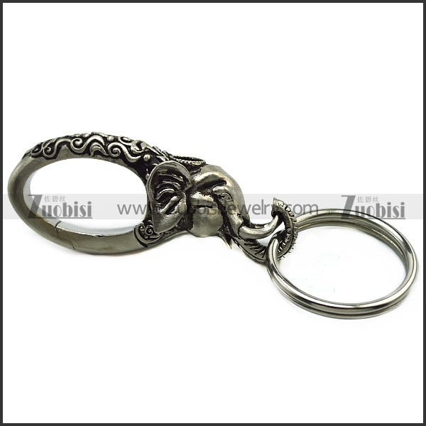 Stainless Steel Elephant Keychain k000070