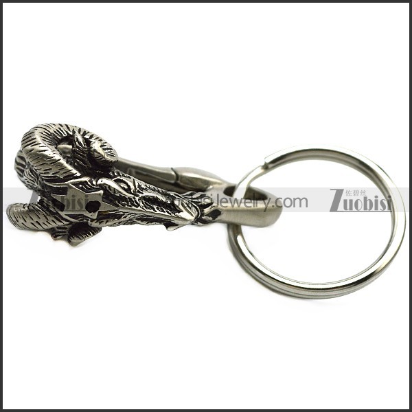 Stainless Steel Goat Keychain k000065