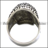 Vintage Black Stainless Steel Skull Ring for men -JR010120