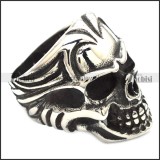 comely Steel Biker skull Ring with punk style for Motorcycle bikers - r000548