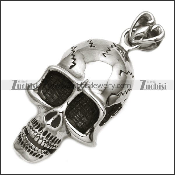 85mm large skull head pendant p001546