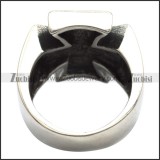 Mens Skull Ring in Stainless Steel for Motorcycle Bikers -r000750