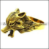 Vintage Gold Wolves Rings r002393