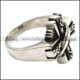Normal Stainless Steel Cross Ring - r000079