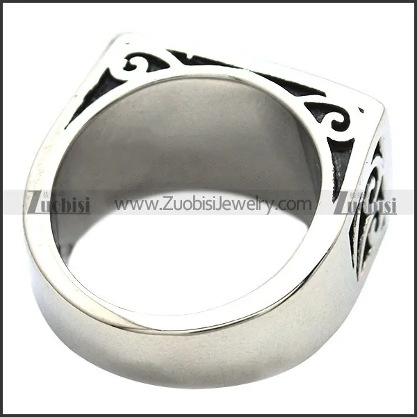 Wall Gecko Stainless Steel Ring r003846
