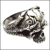 Blacken Horrible Skull Ring r003014