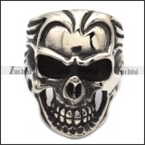 comely Steel Biker skull Ring with punk style for Motorcycle bikers - r000548