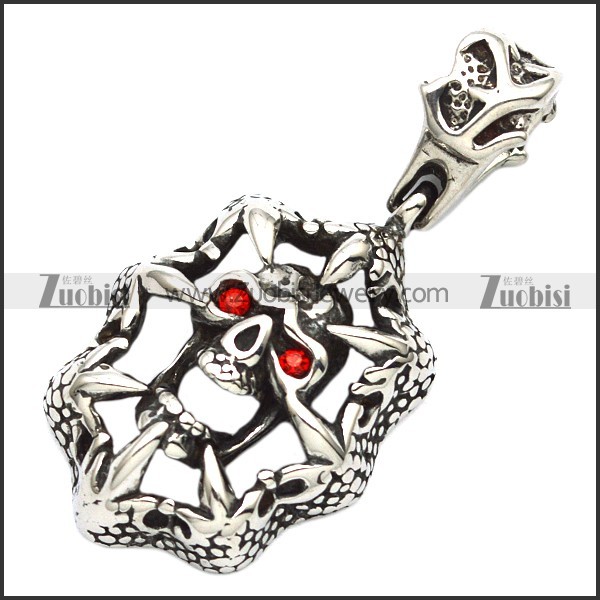 Stainless Steel Skull Pendant -p000753