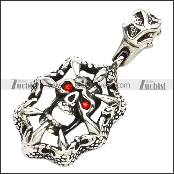 Stainless Steel Skull Pendant -p000753