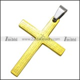 Stainless Steel Cross Pendant -JP050644
