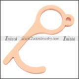 Rose Gold Plating Press Button without Touching Keychaina001007