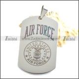 Stainless Steel Air Force Pendant p010423S4